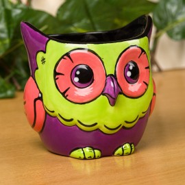 Ceramic Bisque Owl Planter